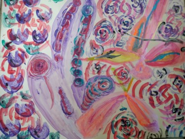 Peinture intitulée "No here pica lily" par Lily Moonheart, Œuvre d'art originale, Aquarelle