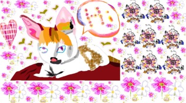 Design titled "Theme male kitten" by Lily Moonheart, Original Artwork, Accessories