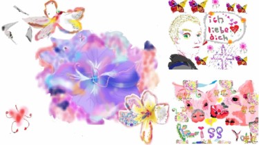 Diseño titulada "Flower-germany" por Lily Moonheart, Obra de arte original, Joyas