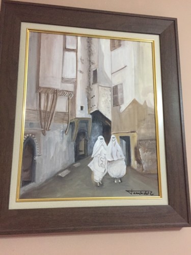 Malerei mit dem Titel "La casbah d’Alger" von Sun Shine, Original-Kunstwerk, Öl