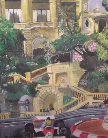 Pintura intitulada "Arcton Senna" por Sun Shine, Obras de arte originais, Óleo
