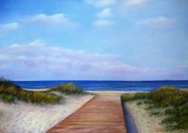 Картина под названием "Sea seascape beach…" - Natalja Picugina, Подлинное произведение искусства, Масло