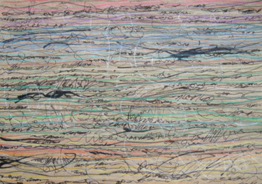 Рисунок под названием "In The Stream" - Lina Stern, Подлинное произведение искусства, Цветные карандаши
