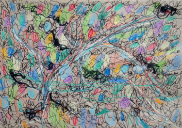 Рисунок под названием "Second Sound" - Lina Stern, Подлинное произведение искусства, Цветные карандаши