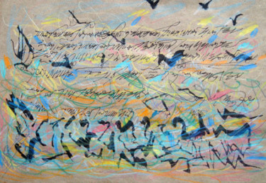 Рисунок под названием "Marseille" - Lina Stern, Подлинное произведение искусства, Цветные карандаши