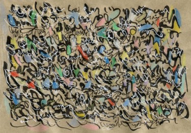Рисунок под названием "You Have A Good Sme…" - Lina Stern, Подлинное произведение искусства, Цветные карандаши