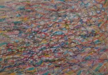 Рисунок под названием "Logos {22}" - Lina Stern, Подлинное произведение искусства, Цветные карандаши