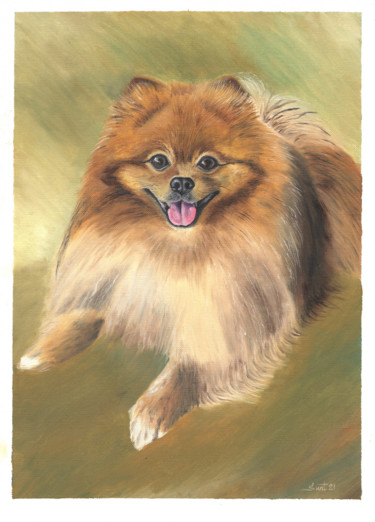 Painting titled "Spitz" by Suntola, Original Artwork, Oil