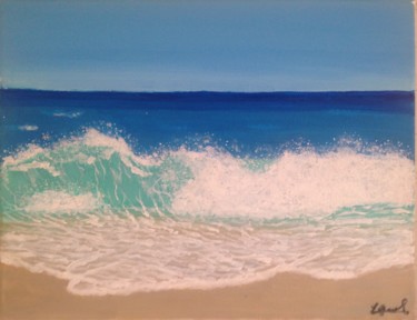 Peinture intitulée "Les vagues" par Sunwoo Ji, Œuvre d'art originale, Acrylique