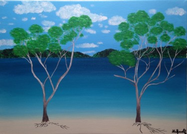 Pittura intitolato "Fraser Island, Aust…" da Sunwoo Ji, Opera d'arte originale, Acrilico