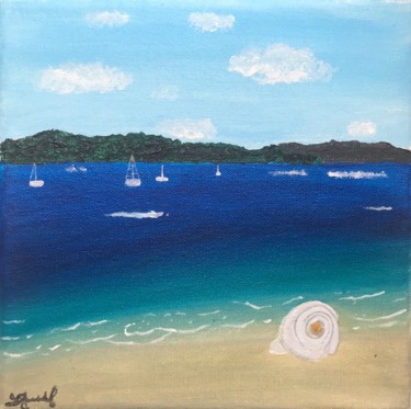 Peinture intitulée "Coquillage" par Sunwoo Ji, Œuvre d'art originale, Acrylique
