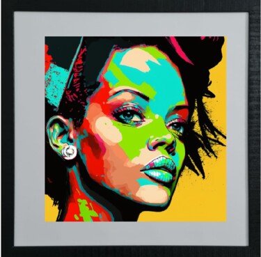 Digital Arts titled "Rihanna" by Suny, Original Artwork, AI generated image