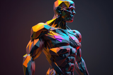 Цифровое искусство под названием "HUMAIN" - Suny, Подлинное произведение искусства, 2D Цифровая Работа