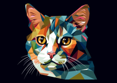 Digitale Kunst mit dem Titel "NEMO CAT" von Suny, Original-Kunstwerk, 2D digitale Arbeit