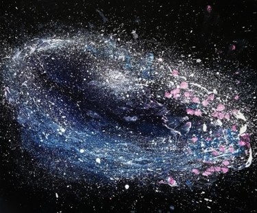 Картина под названием "Explosion of a new…" - Marina Orlova-Shaiupova, Подлинное произведение искусства, Акрил Установлен на…