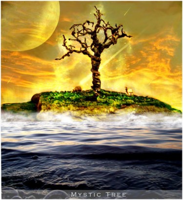 Digital Arts titled "Mystic Tree" by Samantha Wade, Original Artwork