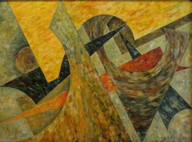 Картина под названием "Composition 209  Жи…" - Dmitri Malenki, Подлинное произведение искусства