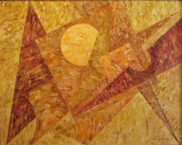 Картина под названием "Composition 211  Ор…" - Dmitri Malenki, Подлинное произведение искусства, Масло