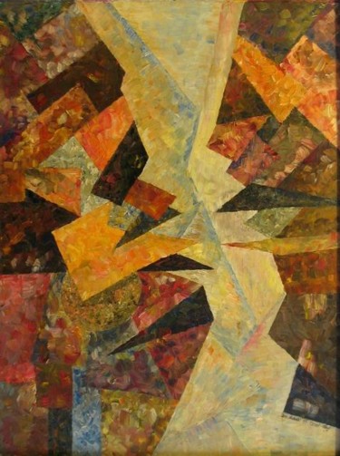 Картина под названием "Composition 247  Ст…" - Dmitri Malenki, Подлинное произведение искусства, Масло