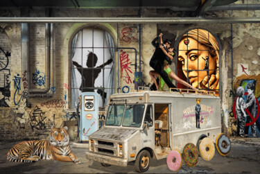 Digital Arts titled "Tango in Banksy's g…" by Supreme Goonz, Original Artwork, 3D Modeling