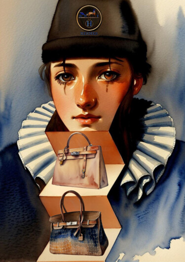 Digital Arts titled "Hermès Arlequin" by Supreme Goonz, Original Artwork, 3D Modeling