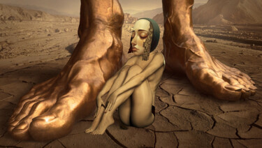 Arte digital titulada "A tus pies" por Supreme Goonz, Obra de arte original, Collages digitales