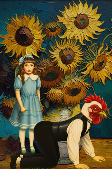 Arte digital titulada "Paseo de Gallo" por Supreme Goonz, Obra de arte original, Collages digitales