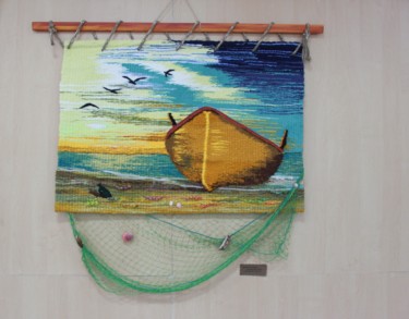 МАТРОС,ТВОЙ КОРАБЛЬ НА ДНЕ Art textile intitulée "МАТРОС,ТВОЙ КОРАБЛЬ…" par Виктория Миронова, Œuvre d'art originale, Décoration de maison