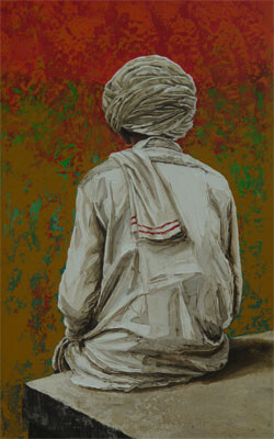 Painting titled "Relax" by Suresh, Original Artwork