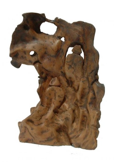 Sculpture titled "Caves" by Suresh Pant, Original Artwork, Wood
