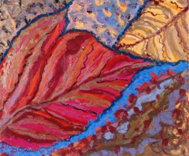 Painting titled "Autumn Touch" by Susan Cagen, Original Artwork, Oil