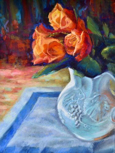 Pintura intitulada "Serenity" por Susan Frances Johnson, Obras de arte originais, Pastel