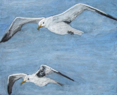 Peinture intitulée "gull-friends.jpg" par Susan Irish, Œuvre d'art originale