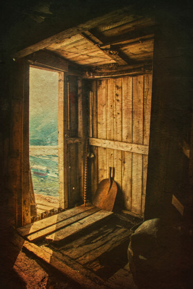 Digital Arts titled "Up in the Barn Loft" by Susan Maxwell Schmidt, Original Artwork, Photo Montage