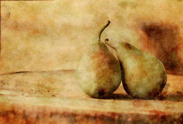 Digitale Kunst mit dem Titel "Quite the Pear" von Susan Maxwell Schmidt, Original-Kunstwerk, Digitale Malerei