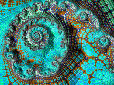 Arts numériques intitulée "Arizona Turquoise R…" par Susan Maxwell Schmidt, Œuvre d'art originale, Travail numérique 2D