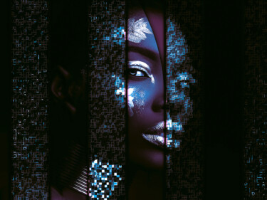 Digitale Kunst getiteld "The Mystic" door Susan Maxwell Schmidt, Origineel Kunstwerk, Foto Montage