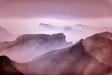 Photography titled "Mist Settled on Mor…" by Susan Maxwell Schmidt, Original Artwork, Manipulated Photography