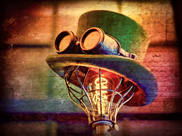 Fotografia intitolato "Steampunk Debonair" da Susan Maxwell Schmidt, Opera d'arte originale, Fotografia manipolata