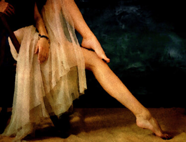 Digitale Kunst getiteld "The Dancer" door Susan Maxwell Schmidt, Origineel Kunstwerk, Digitaal Schilderwerk