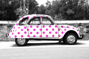 Fotografia intitolato "Pink Polka Dot Citr…" da Susan Maxwell Schmidt, Opera d'arte originale, Fotografia digitale