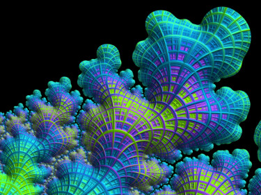 Arte digital titulada "Deep Sea Coral" por Susan Maxwell Schmidt, Obra de arte original, Pintura Digital