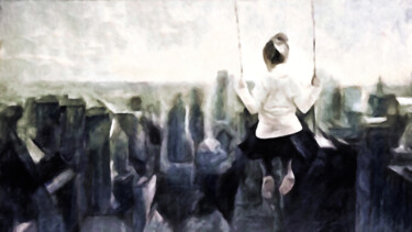 Digital Arts με τίτλο "Distance" από Susan Maxwell Schmidt, Αυθεντικά έργα τέχνης, Ψηφιακή ζωγραφική