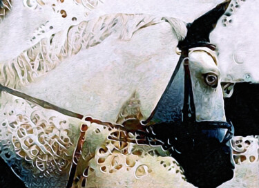 数字艺术 标题为“Equus” 由Susan Maxwell Schmidt, 原创艺术品, 数字油画