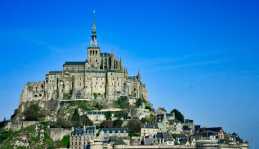 Fotografia intitolato "Mont Saint Michel" da Susan Maxwell Schmidt, Opera d'arte originale, fotografia a pellicola