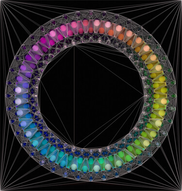 Arts numériques intitulée "Circle of Concinnity" par Susan Maxwell Schmidt, Œuvre d'art originale, Peinture numérique