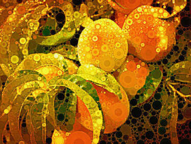 Digitale Kunst mit dem Titel "Just Peachy" von Susan Maxwell Schmidt, Original-Kunstwerk, Fotomontage