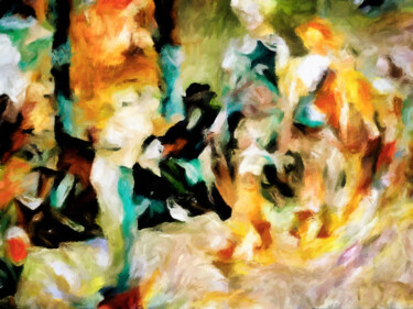 Digital Arts titled "On the Catwalk" by Susan Maxwell Schmidt, Original Artwork, Digital Painting