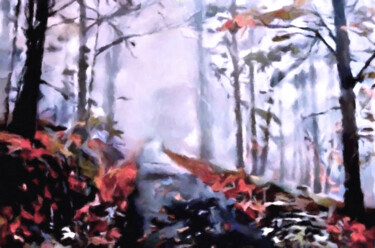 Arte digital titulada "Early Winter Stroll" por Susan Maxwell Schmidt, Obra de arte original, Pintura Digital