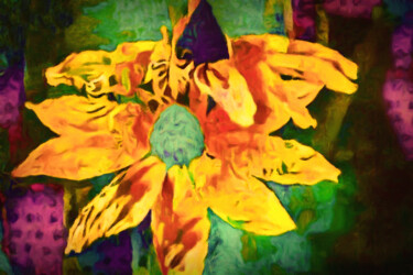 Digitale Kunst mit dem Titel "Dream Pop Coneflowe…" von Susan Maxwell Schmidt, Original-Kunstwerk, Digitale Malerei